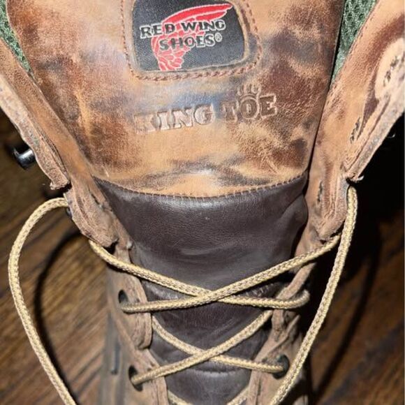 Size 12 Men’s Redwing King Toe Work Boots Brown Leather main image 6